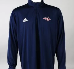 Washington Capitals Medium Adidas Aeroready 1/4 Zip Long Sleeve Shirt