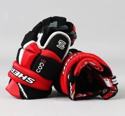 12" Sherwood Code V Black/Red Gloves