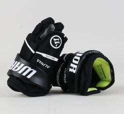 8" Warrior Alpha LX Pro Youth Black Gloves