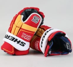 14" Sherwood Code TMP Pro Gloves - Team Stock Calgary Flames