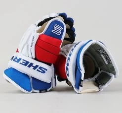 13" Sherwood 9950 Pro Gloves - Team Stock New York Rangers