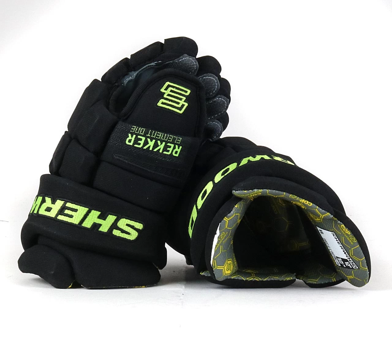 12" Sherwood Rekker RE1 Black Gloves - Dallas Stars 1 12" Sherwood Rekker RE1 Black Gloves - Dallas Stars