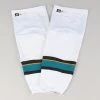 Game Sock - San Jose Sharks - White Adidas Size XL #2