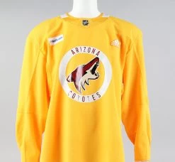 Practice Jersey - Arizona Coyotes - Yellow Adidas Size 58