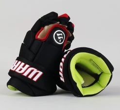 12" Warrior Alpha Black Gloves - Chicago Blackhawks