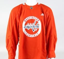 Practice Jersey - Washington Capitals - Orange Adidas Size 56