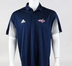 Washington Capitals Medium Adidas Primeblue Short Sleeve Polo Shirt
