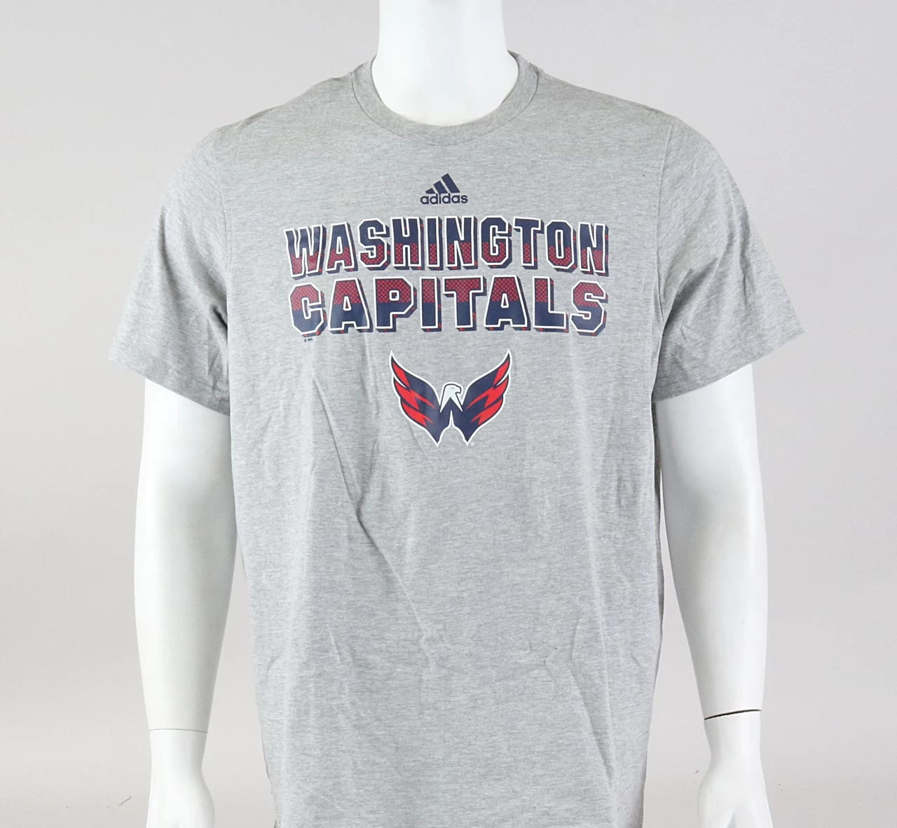 Washington Capitals X-Large Adidas Short Sleeve Amplifier Tee 1 Washington Capitals X-Large Adidas Short Sleeve Amplifier Tee