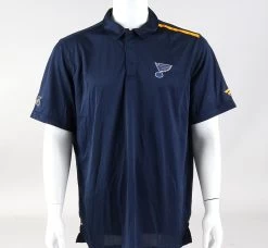 St. Louis Blues Medium Authentic Pro Short Sleeve Polo Shirt