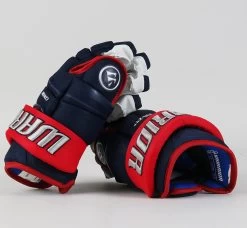 13" Warrior Covert QRE Pro Gloves - Team Stock Columbus Blue Jackets