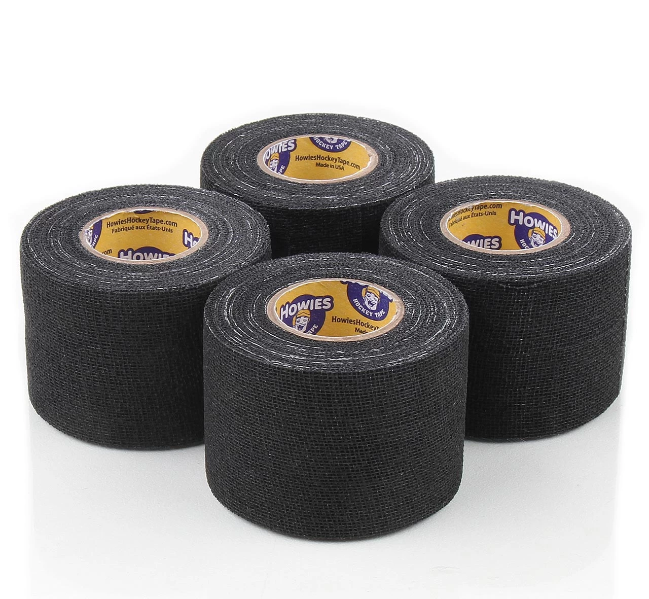 Howies Black Pro Grip Hockey Tape - 4pk 1 Howies Black Pro Grip Hockey Tape - 4pk