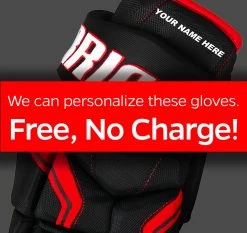 10" Warrior QR5 20 Junior Royal Blue Gloves -Professional Hockey Equipment Store glove personalization thumbnail free 27716.1673883038.1280.1280